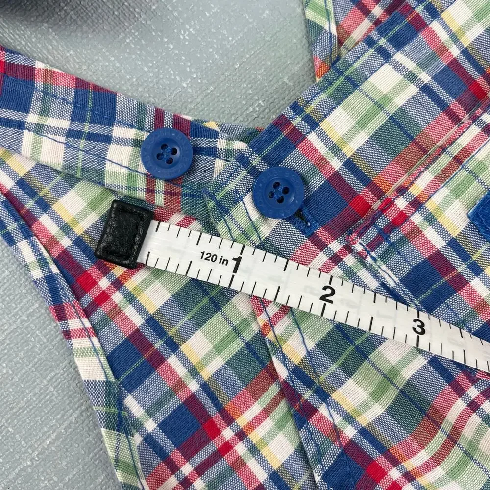 Vintage OshKosh B'gosh Plaid Shortalls 24 Months USA